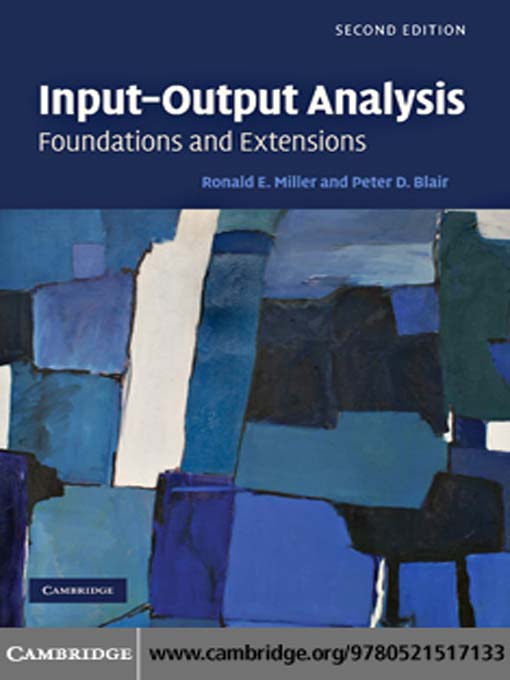 Title details for Input-Output Analysis by Ronald E. Miller - Available